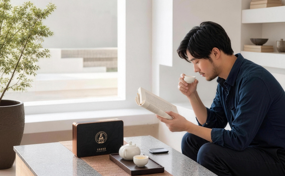 奢养系列品茗与阅读的场景